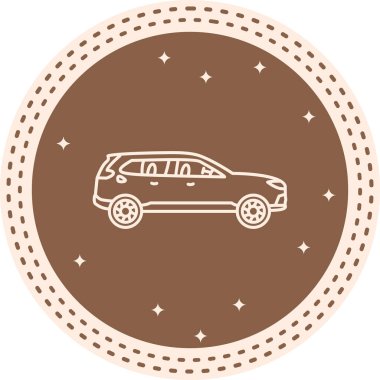 araba simgesi, vektör illüstrasyonu basit tasarım