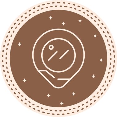 Bir pin haritası konum işaretleyicisinin basit bir satır çizimi navigasyon uygulamaları veya web sayfaları için uygundur.