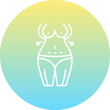 Göğüs simgesi basit düz illüstrasyon