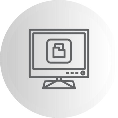 Klasör web simge vektör çizim