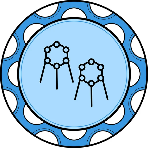 Yapay zeka satırı simgesi, vektör çizim