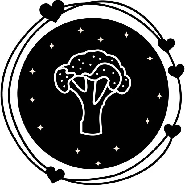 Brokoli web simgesi vektör çizimi