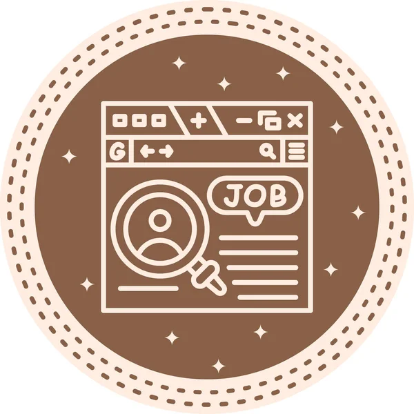 İş Arama Sitesi Belirgin Profesyonel Yaratıcı Grafik Elementi