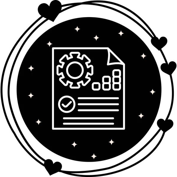 Proje Yönetimi web simgesi vektör illüstrasyonu