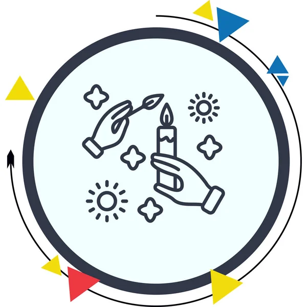 mum ağ ikonu vektör illüstrasyonu