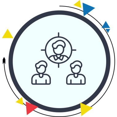 yönetim web simgesi vektör illüstrasyonu