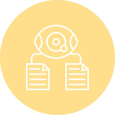 Veri Görselleştirme Asgari Dijital Grafik Sembolü