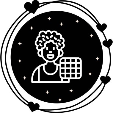 erkek avatar simgesi, vektör illüstrasyon tasarımı