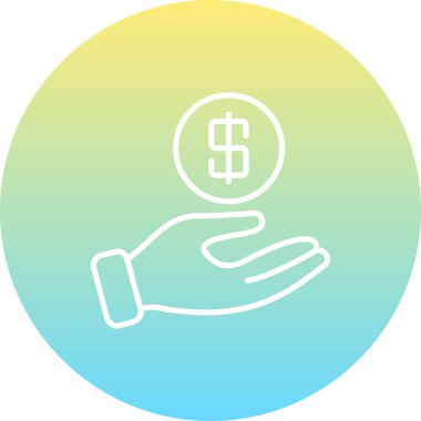 Para web sitesi vektör illüstrasyonunu ver