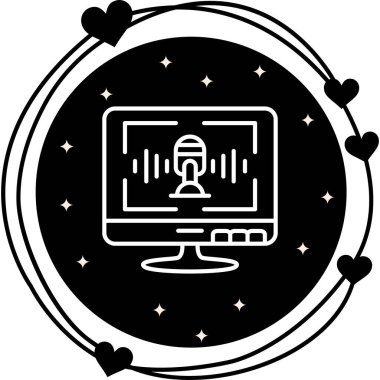 Ses Tanıma Ağı vektör çizimi