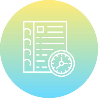 Anımsatıcı modern simgesinin vektör illüstrasyonu