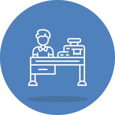 Kasiyer Stili Profesyonel Yaratıcı Sanat Simgesi