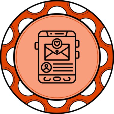 ileti web simgesi vektör illüstrasyonu