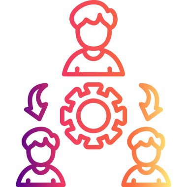 Üçüncü Parti web simgesi vektör illüstrasyonu