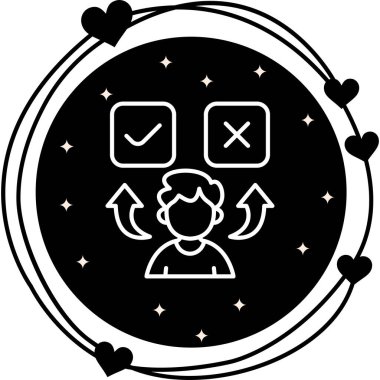 Tavır web simgesi vektör illüstrasyonu