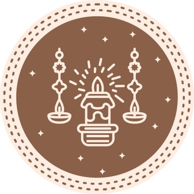 mum ağ ikonu vektör illüstrasyonu