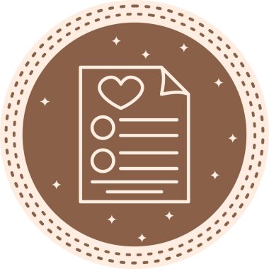 İstek Listesi Yaratıcı Fonksiyonel Web Grafik Sembolü