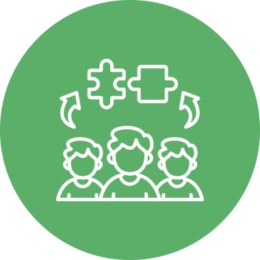 takım web simgesi vektör illüstrasyonu