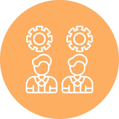 takım web simgesi vektör illüstrasyonu