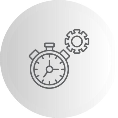 Zaman Yönetimi Asgari Yüksek Kalite Grafik Sembolü