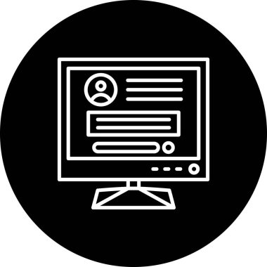 Lcd Gelişmiş Yaratıcı Arayüz Grafiksel Şeklinde Profil