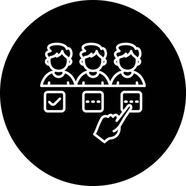 İşe alım web simgesi vektör illüstrasyonuName