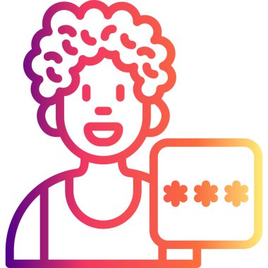 Kullanıcı Pin Kodu Yüksek Çözünürlük Minimum Vektör Tasarımı