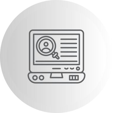 Laptop Profili Arama Dinamik Özel Dijital Sanat Düzeni