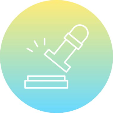 Lastik Damga Modern simgesinin vektör çizimi