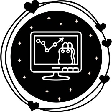 Ticari Analitik Dinamik Yaratıcı Dijital Grafik Şekli