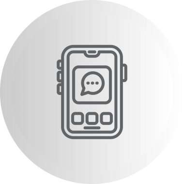 Mobil Sohbet Dinamik Sofistike Düz Sanat Düzeni