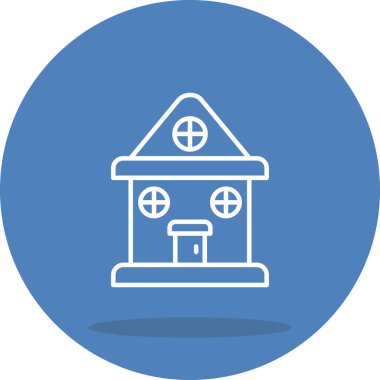 Emlak çizgisi simgesi, vektör illüstrasyonu