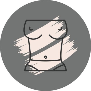 Göbek Minimum Düz Yaratıcı Grafik Tasarımı