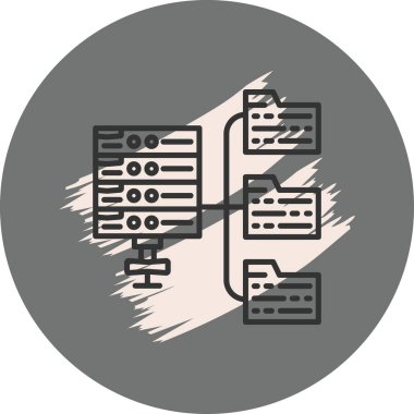 Web Sitesi Genel Bağlantı Simgesi, Vektör İllüstrasyonu 