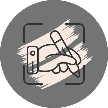 El yazısı: Zarif Minimum Dijital Grafik Sembolü