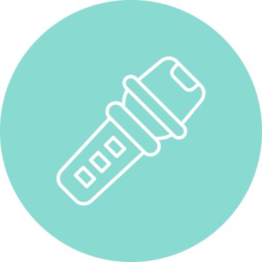 Karaoke Asgari Düz Vektör İllüstrasyonu