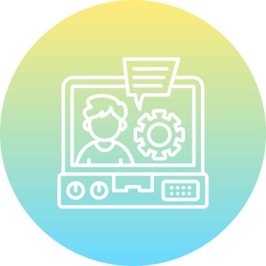 IT Danışmanlık Premium Çağdaş Düz Vektör Özelliği