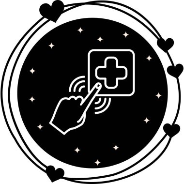 Acil Düğme Yüksek Çözünürlüklü Minimum Vektör Tasarımı