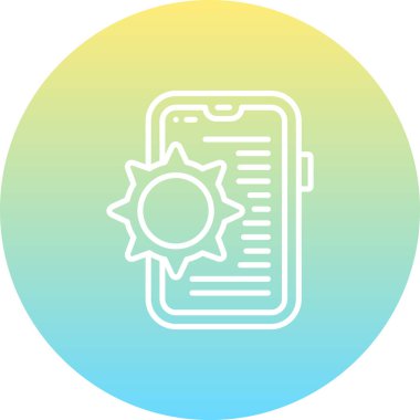 akıllı telefon simgesi, vektör illüstrasyonu basit tasarım