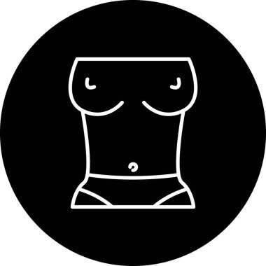 Göbek Yüksek Çözünürlüklü Minimum Vektör Tasarımı