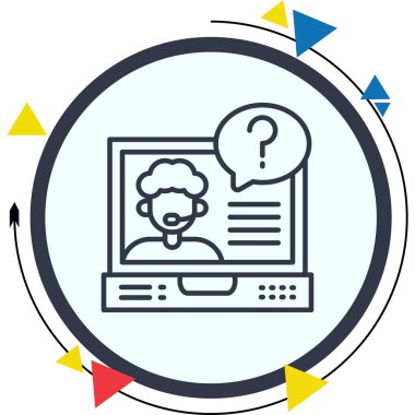 dizüstü bilgisayar simgesi, vektör illüstrasyonu basit tasarım