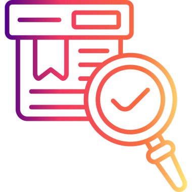 Ürün Arama Web simgesi vektör illüstrasyonu