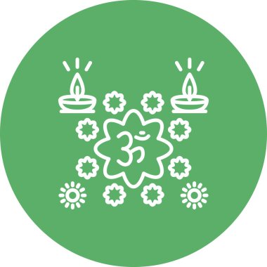 Om Stili Modern Dijital Sanat Nesnesi