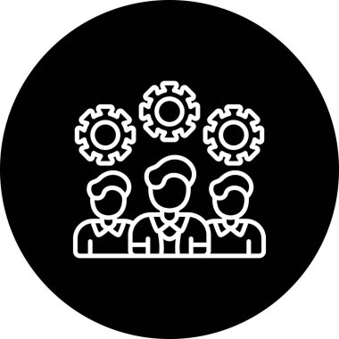 takım web simgesi vektör illüstrasyonu