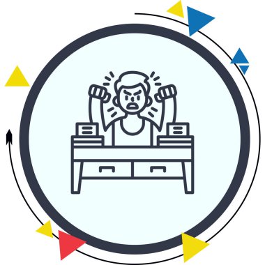 Öfke Profesyonel Asgari Yaratıcı Grafik Nesnesi