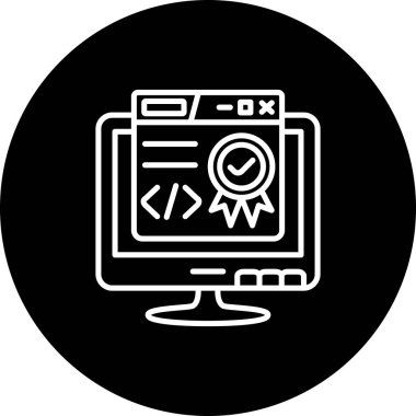 Yazılım web simgesi vektör illüstrasyonu