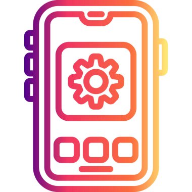 Mobil Ayarlama Dinamik Yaratıcı Dijital Grafik Şekli