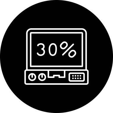 dizüstü bilgisayar simgesi, vektör illüstrasyonu basit tasarım