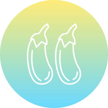 Patlıcan Yüksek Çözünürlüklü Sanat Sembolü