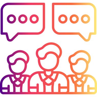  toplantı simgesi vektör illüstrasyon tasarımı